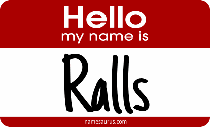 Hello my name is Ralls png download