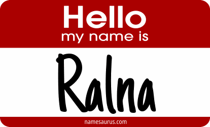 Hello my name is Ralna png download