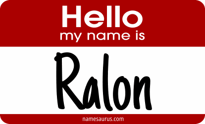 Hello my name is Ralon png download