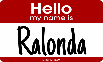 Hello my name is Ralonda png download