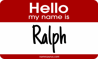 Hello my name is Ralph png download