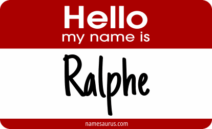 Hello my name is Ralphe png download