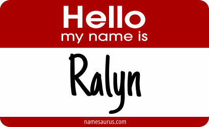 Hello my name is Ralyn png download