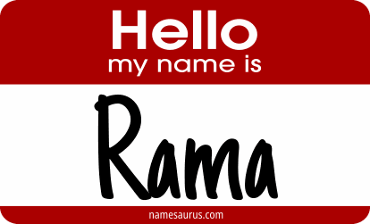 Hello my name is Rama png download