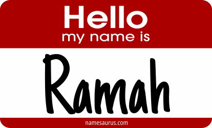 Hello my name is Ramah png download