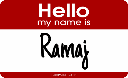 Hello my name is Ramaj png download