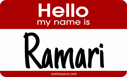 Hello my name is Ramari png download