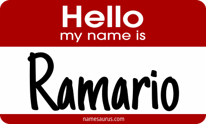 Hello my name is Ramario png download