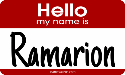 Hello my name is Ramarion png download