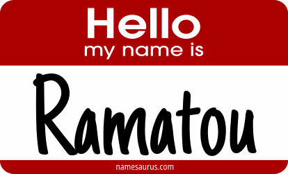Hello my name is Ramatou png download