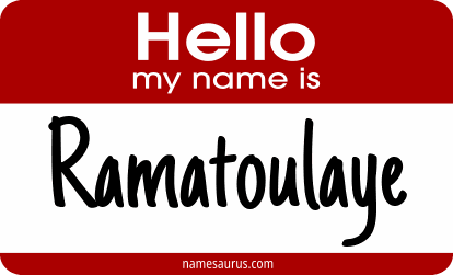 Hello my name is Ramatoulaye png download