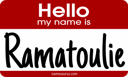 Hello my name is Ramatoulie png download