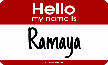 Hello my name is Ramaya png download