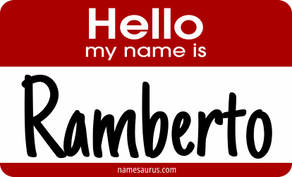 Hello my name is Ramberto png download