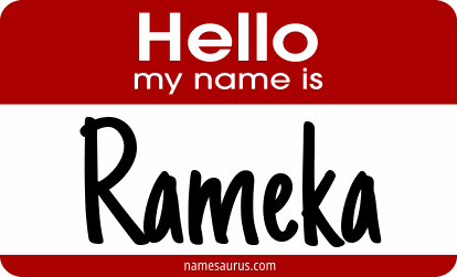 Hello my name is Rameka png download