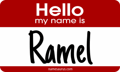 Hello my name is Ramel png download