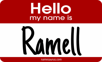 Hello my name is Ramell png download