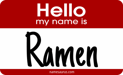 Hello my name is Ramen png download