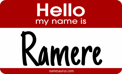 Hello my name is Ramere png download