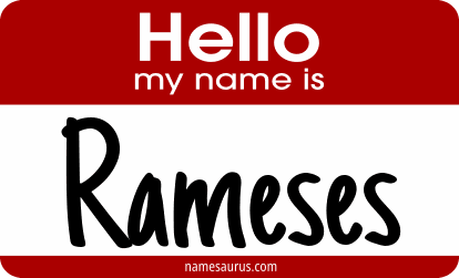 Hello my name is Rameses png download
