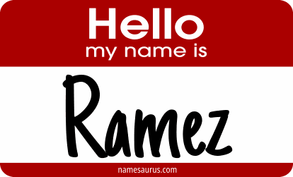 Hello my name is Ramez png download