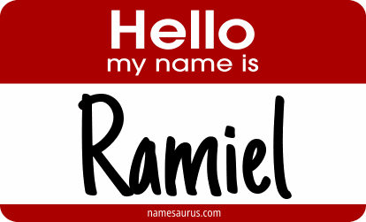 Hello my name is Ramiel png download