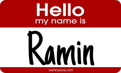 Hello my name is Ramin png download