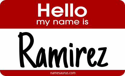 Hello my name is Ramirez png download