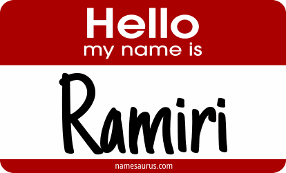 Hello my name is Ramiri png download
