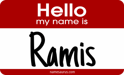 Hello my name is Ramis png download