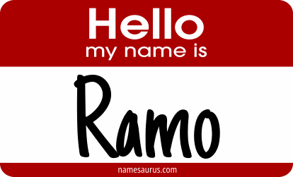 Hello my name is Ramo png download
