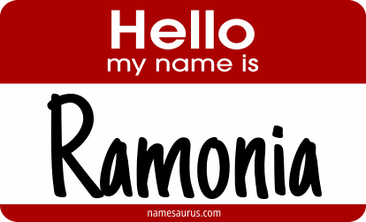 Hello my name is Ramonia png download