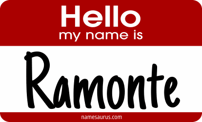 Hello my name is Ramonte png download