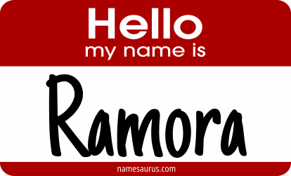 Hello my name is Ramora png download