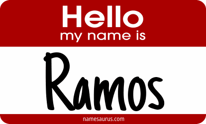 Hello my name is Ramos png download
