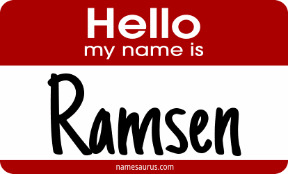 Hello my name is Ramsen png download
