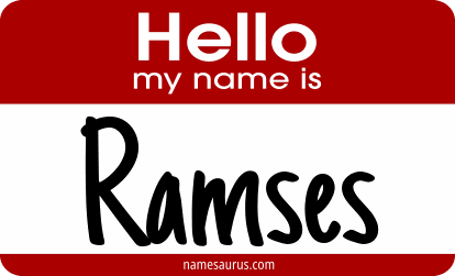 Hello my name is Ramses png download