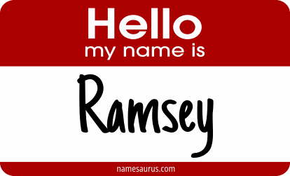 Hello my name is Ramsey png download