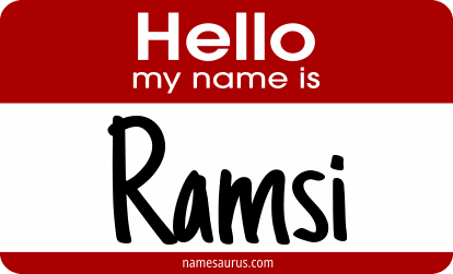 Hello my name is Ramsi png download