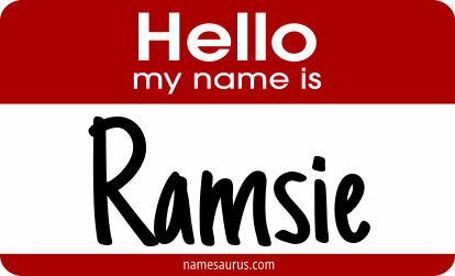 Hello my name is Ramsie png download
