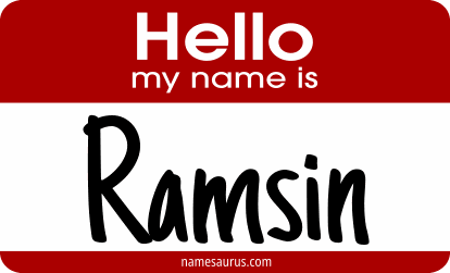 Hello my name is Ramsin png download