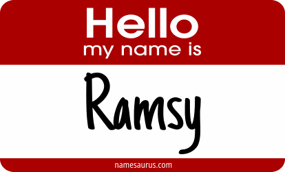 Hello my name is Ramsy png download