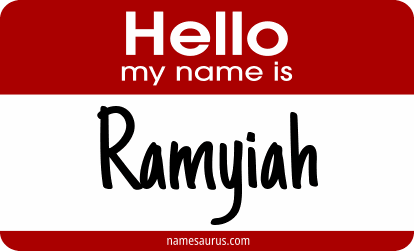 Hello my name is Ramyiah png download