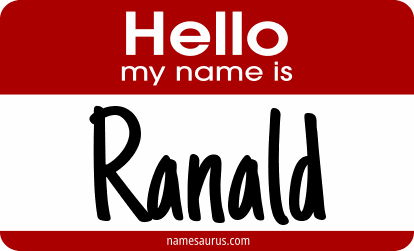Hello my name is Ranald png download