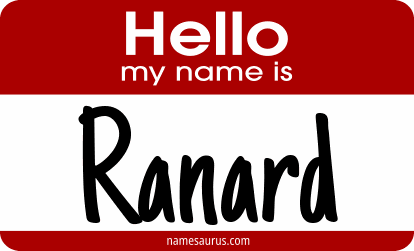 Hello my name is Ranard png download