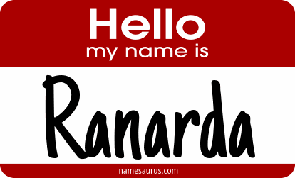 Hello my name is Ranarda png download