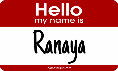 Hello my name is Ranaya png download