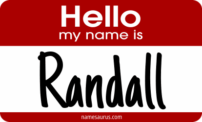 Hello my name is Randall png download