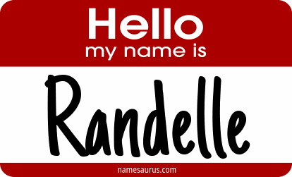 Hello my name is Randelle png download