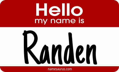 Hello my name is Randen png download